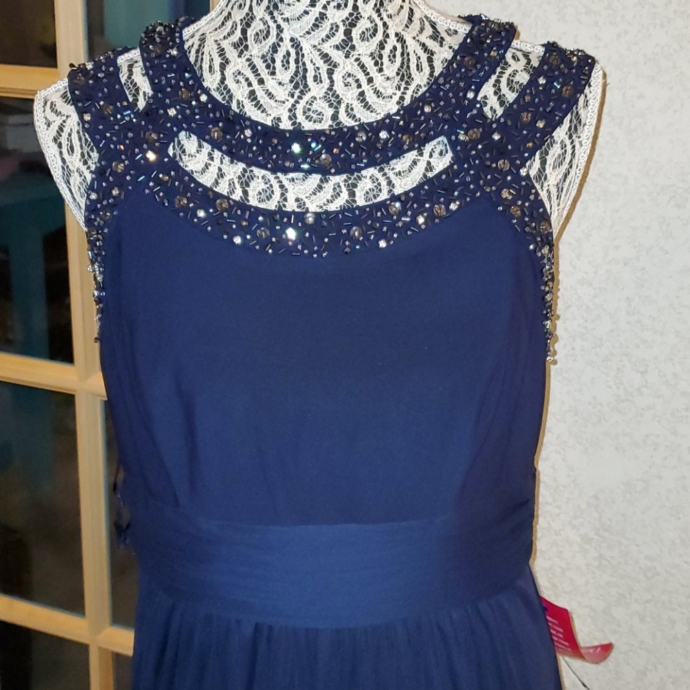 Navy Blue Formal Gown